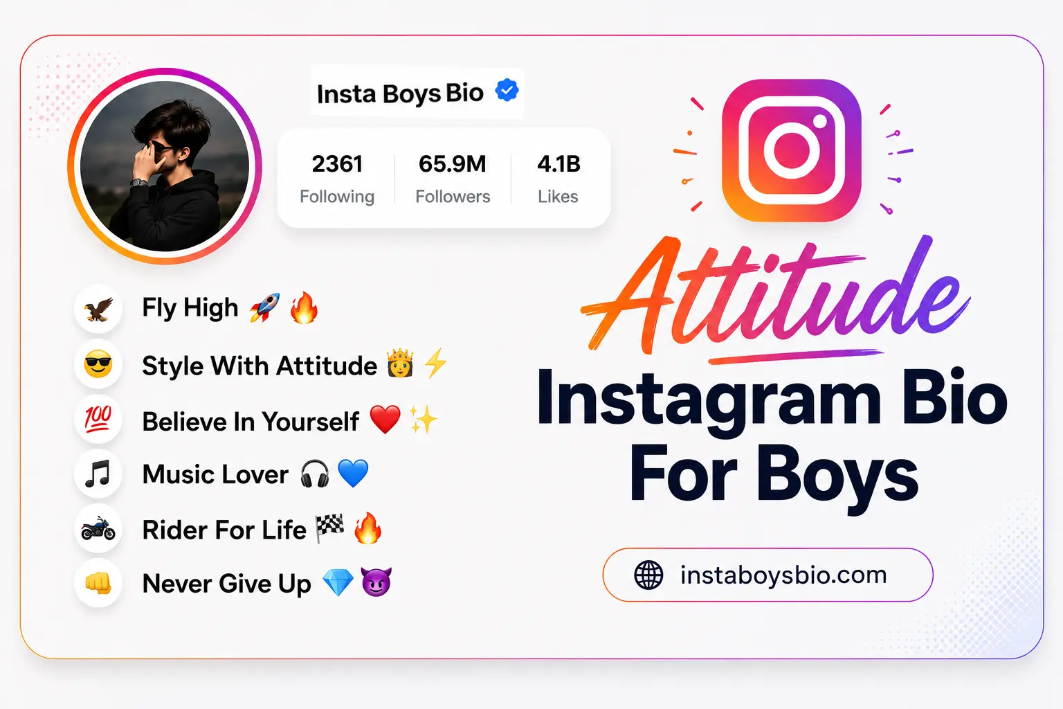 Attitude Instagram Bio For Boys
