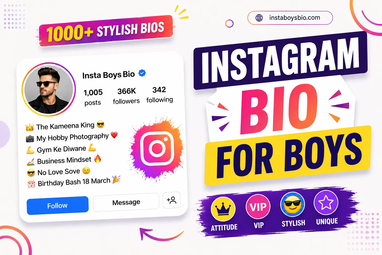Instagram Bio For Boys